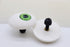 50mm Flat Puppet Eyes with Cabachon Iris - GRANNY SMITH - FurriFingers